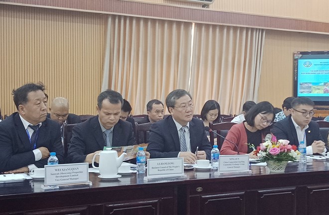 中方代表團。圖自越通社